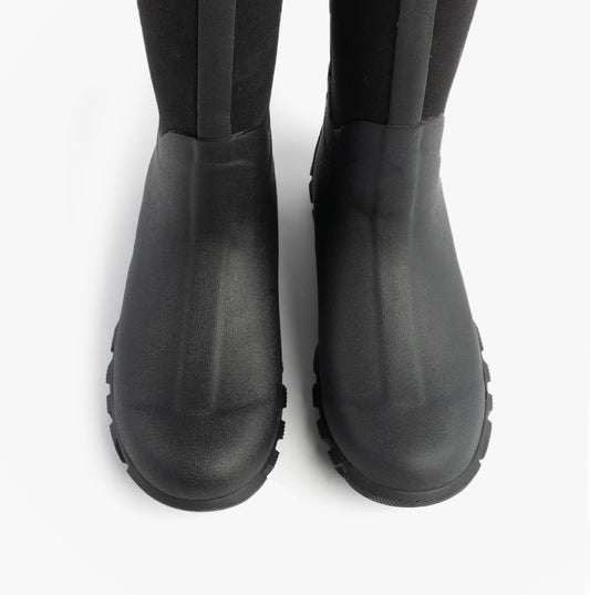 Mud Dogs RUTLAND TALL Neoprene Wellington Boots Black