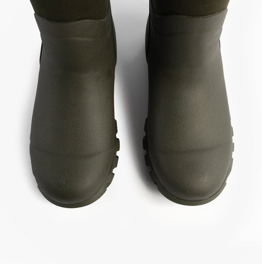 Mud Dogs RUTLAND MID Unisex Neoprene Wellington Boots Olive