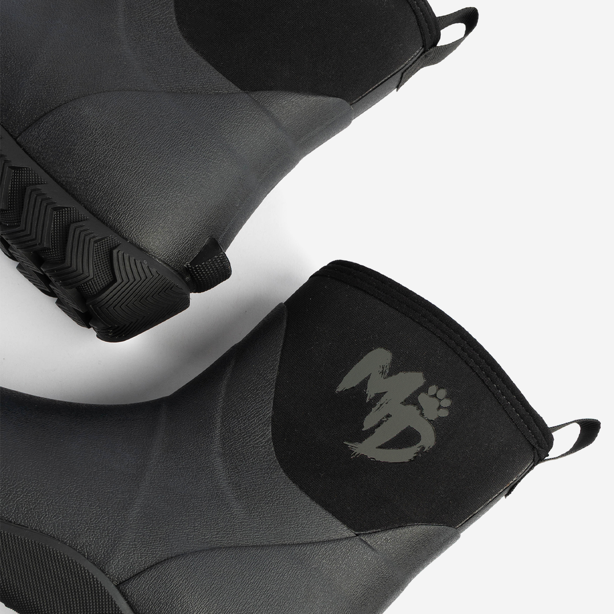 Mud Dogs RUTLAND SHORT Unisex Neoprene Wellies Black