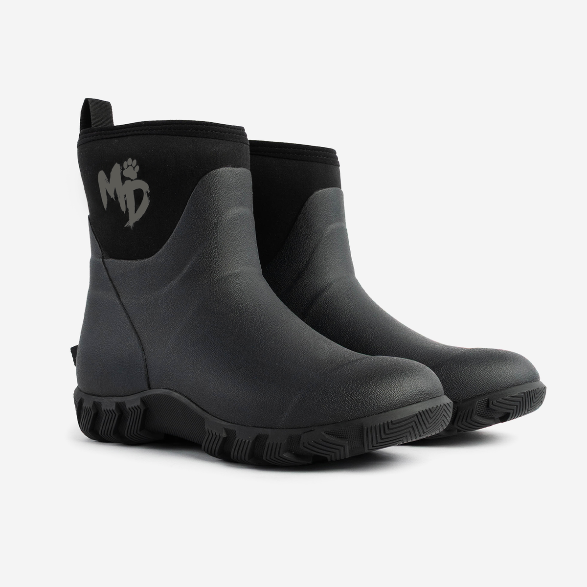 Mud Dogs RUTLAND SHORT Unisex Neoprene Wellies Black