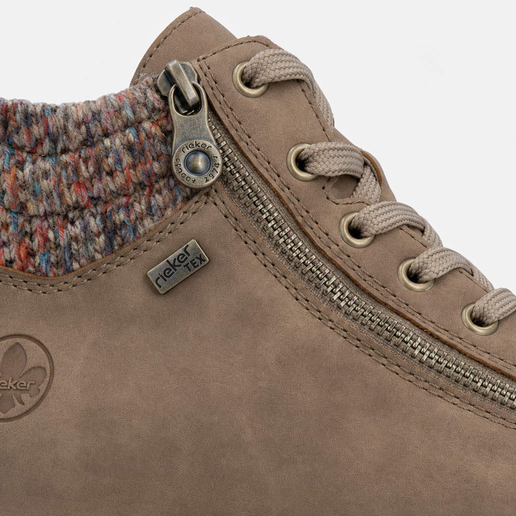 Rieker Z4263 Womens Ankle Boots Oat/Multi