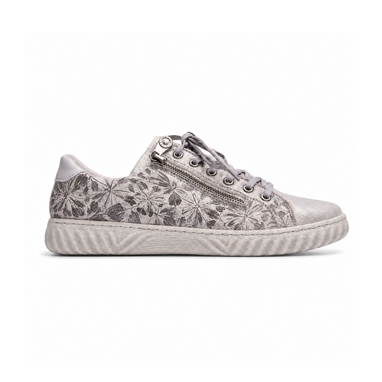 Rieker N0900 Womens Smart Trainers Silver