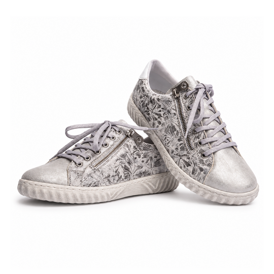 Rieker N0900 Womens Smart Trainers Silver