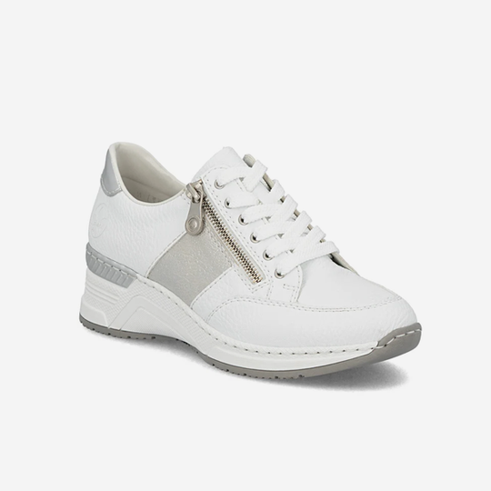 Rieker N4322 Womens Casual Trainers White