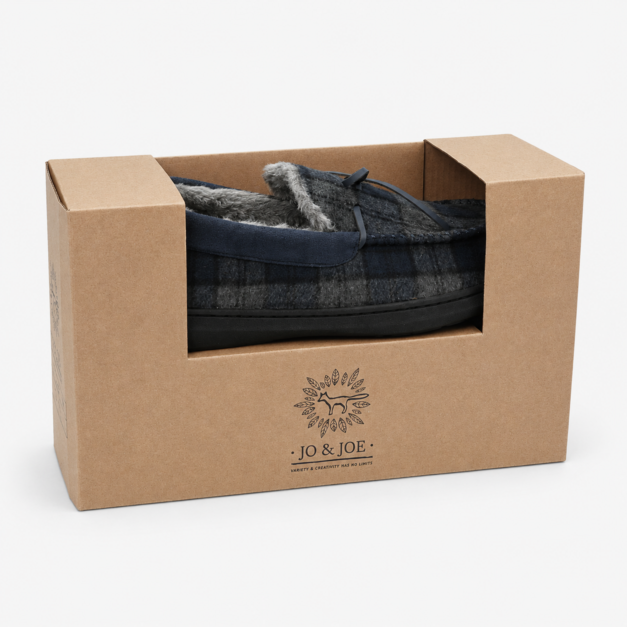 Jo & Joe BUDE Mens Mule Slippers Navy