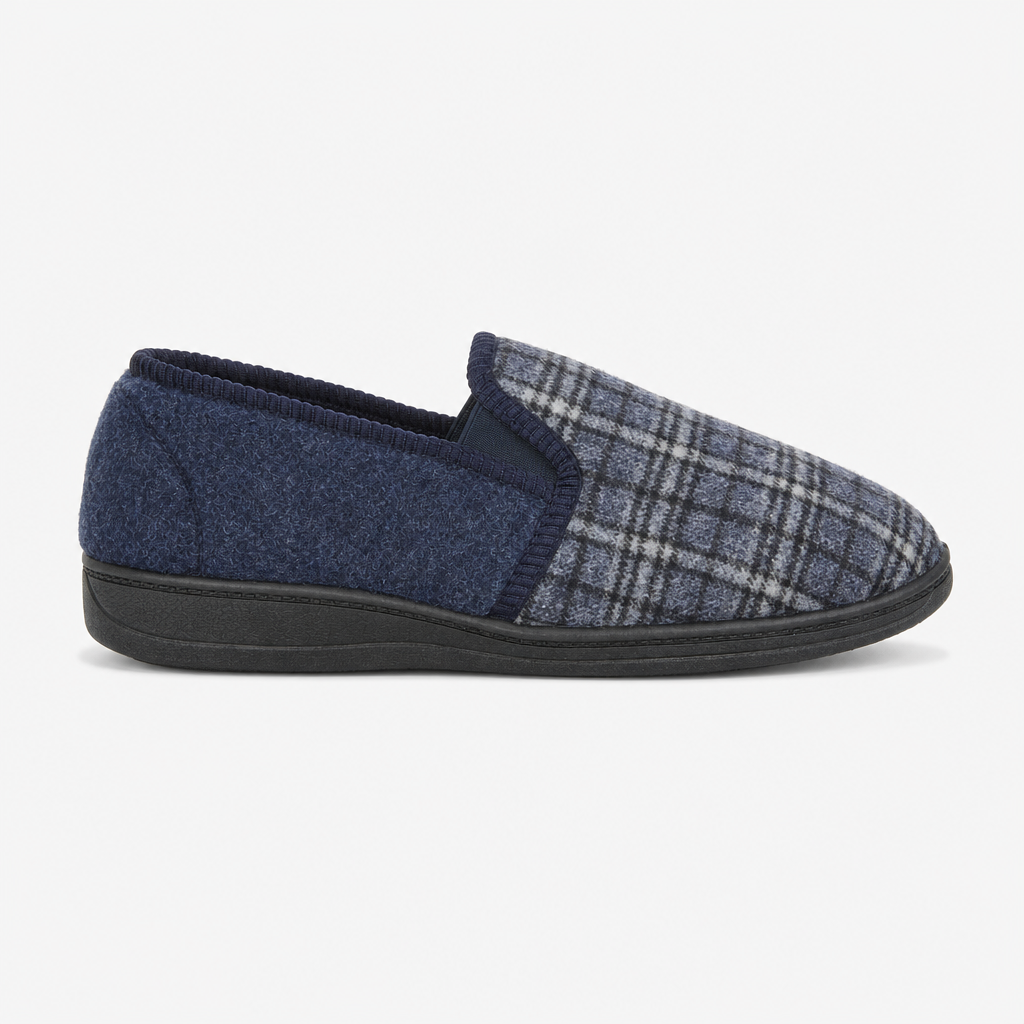 Jo & Joe EAMON Mens Full Slippers Navy