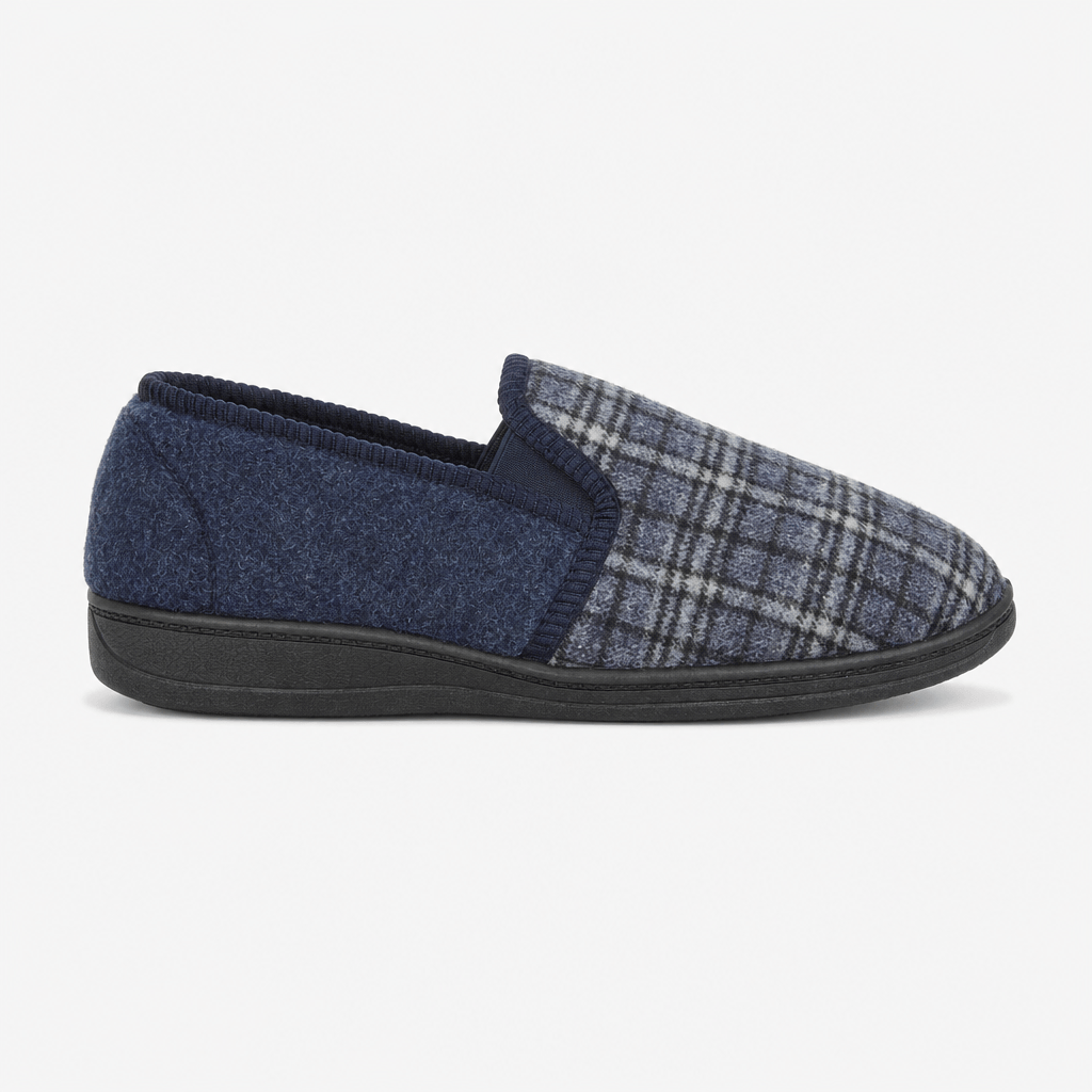 Jo & Joe EAMON Mens Full Slippers Navy