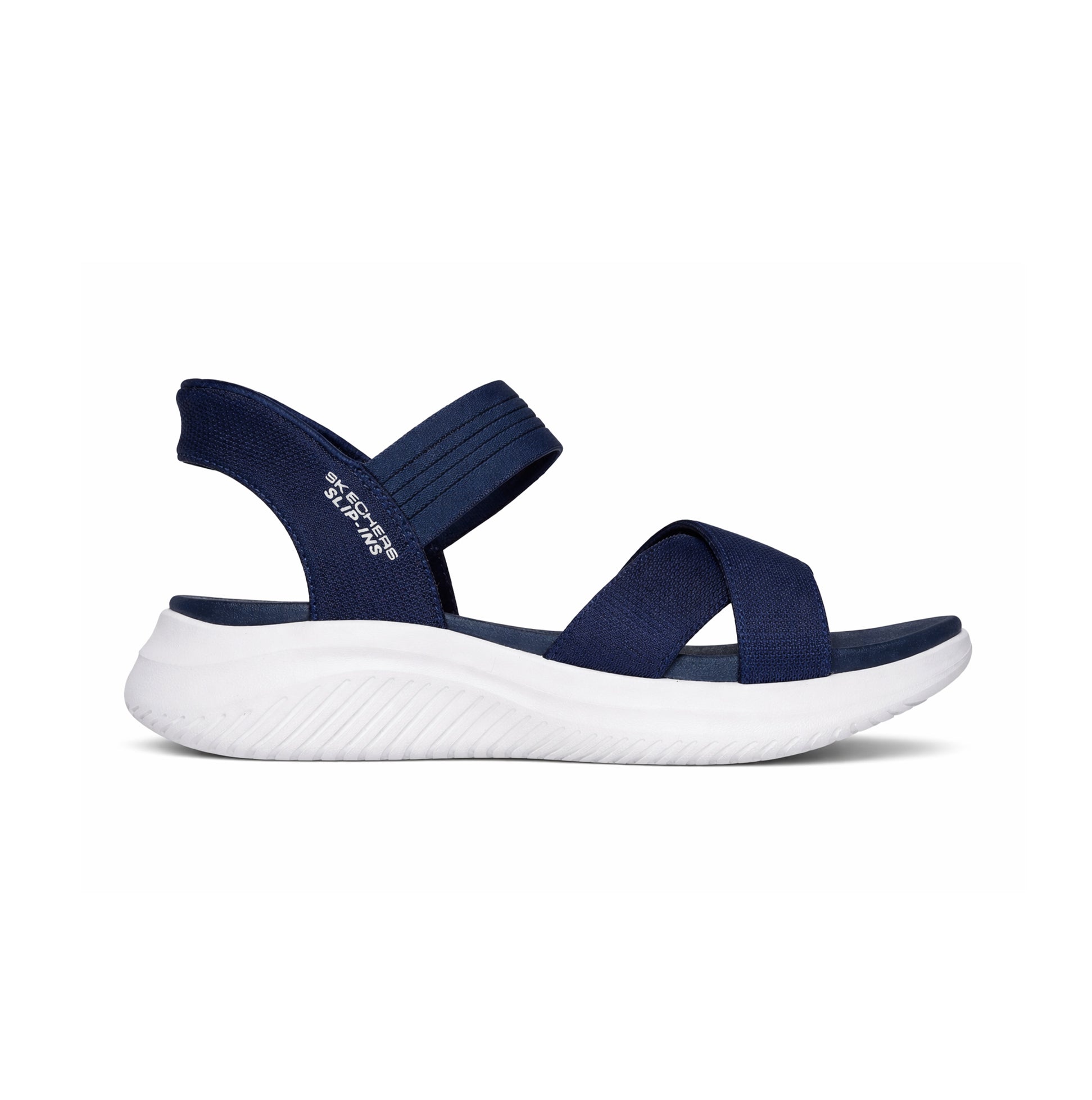 Skechers ULTRA FLEX 3.0 SANDAL - NEVER Womens Ankle Strap Sandals Navy