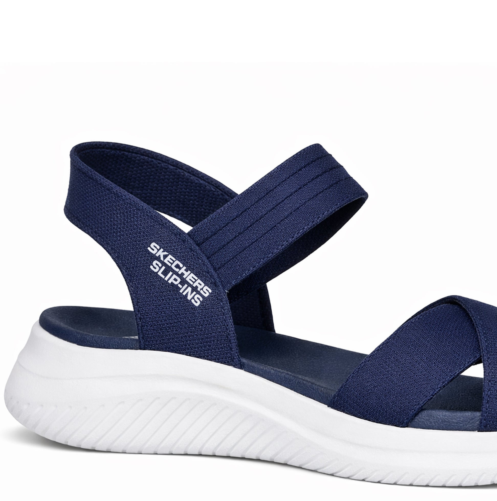 Skechers ULTRA FLEX 3.0 SANDAL - NEVER Womens Ankle Strap Sandals Navy