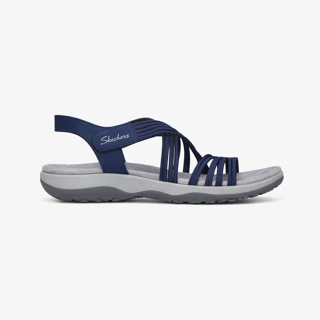 Skechers REGGAE SLIM - SUNNYSIDE 2.0 Womens Cross Strap Sandals Navy