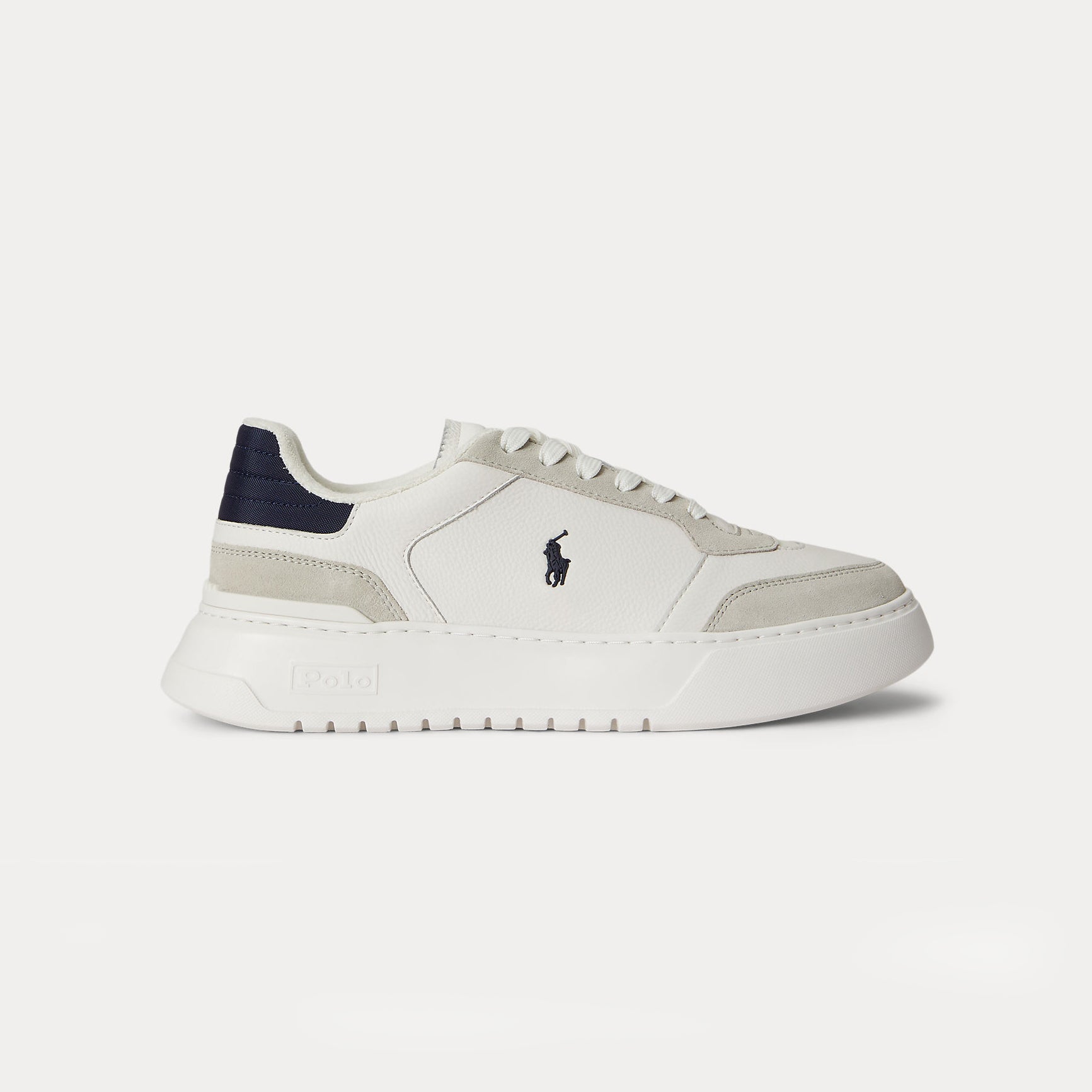 Polo Ralph Lauren RLITE SPORT Mens Casual Trainers Off White/Navy