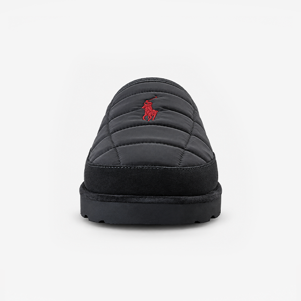 Polo Ralph Lauren READ SCFF II Mens Mules Navy Nylon/Navy Suede with Red