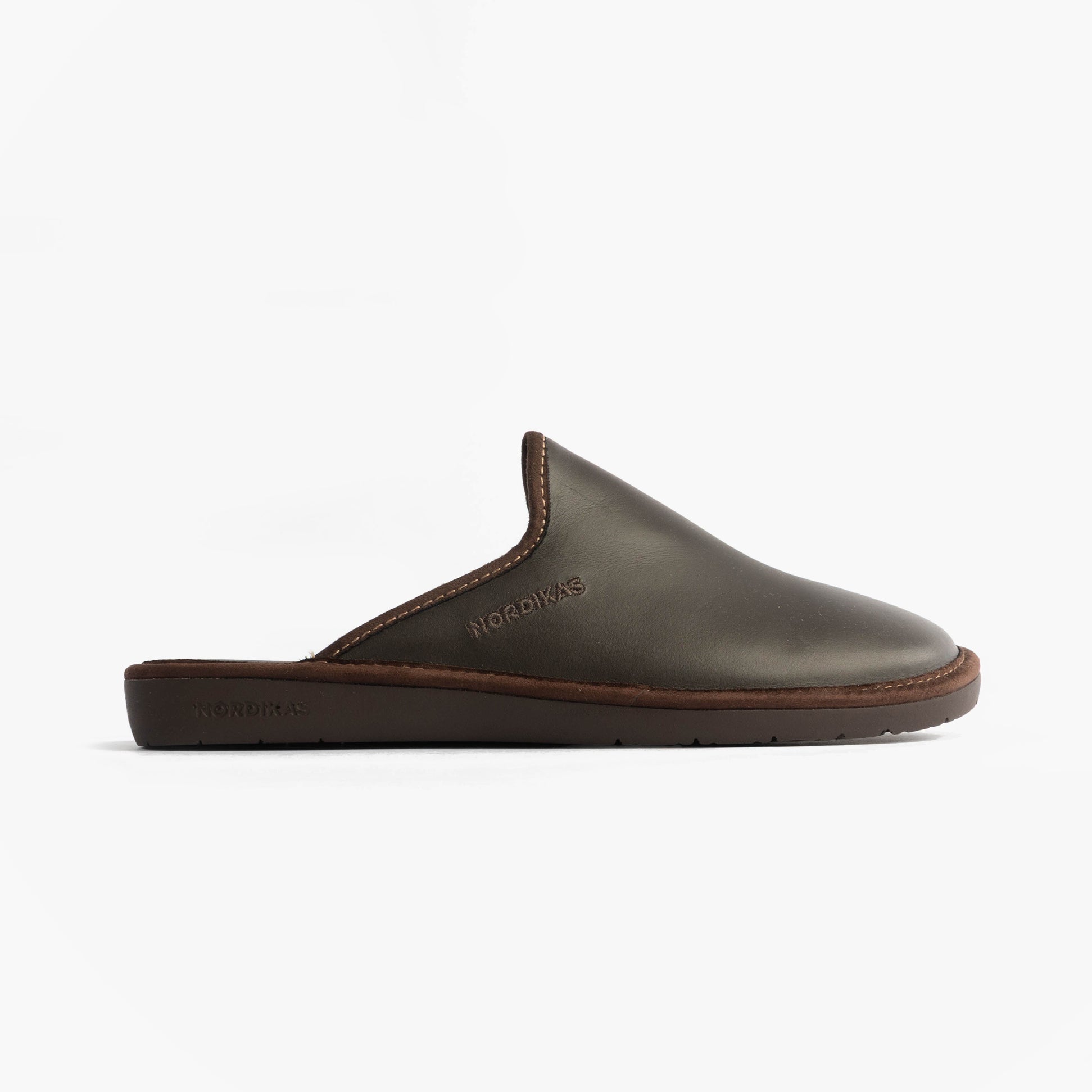 Nordikas 131 DUBLIN Mens Mule Slippers Moka