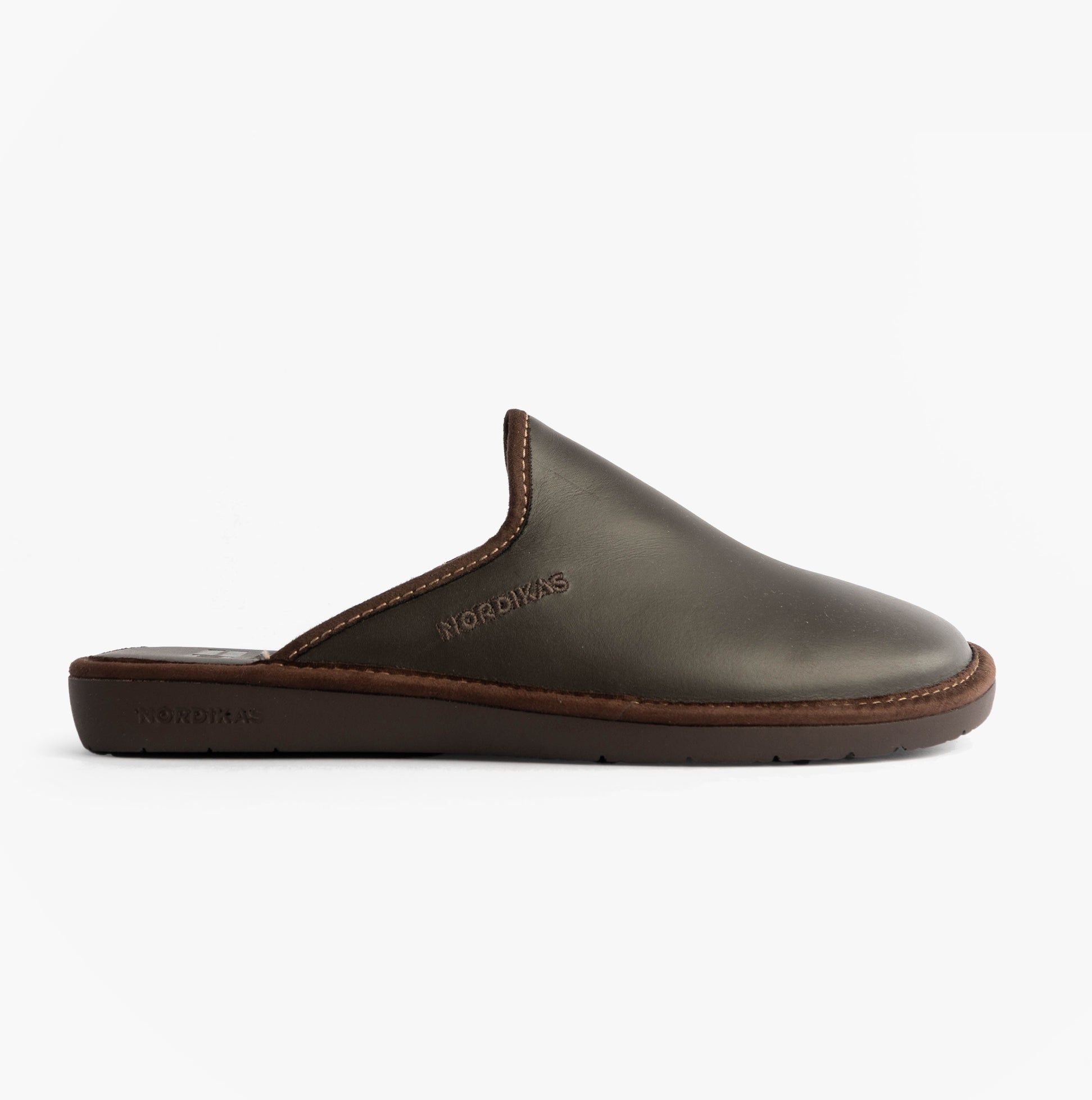 Nordikas 131 DUBLIN Mens Mule Slippers Moka