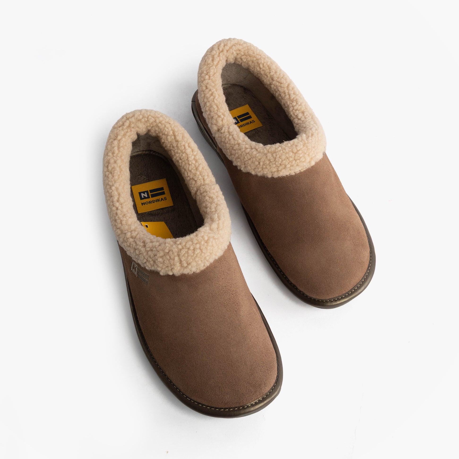 Nordikas 1754 Womens Full Fur Cuff Slippers Piedra