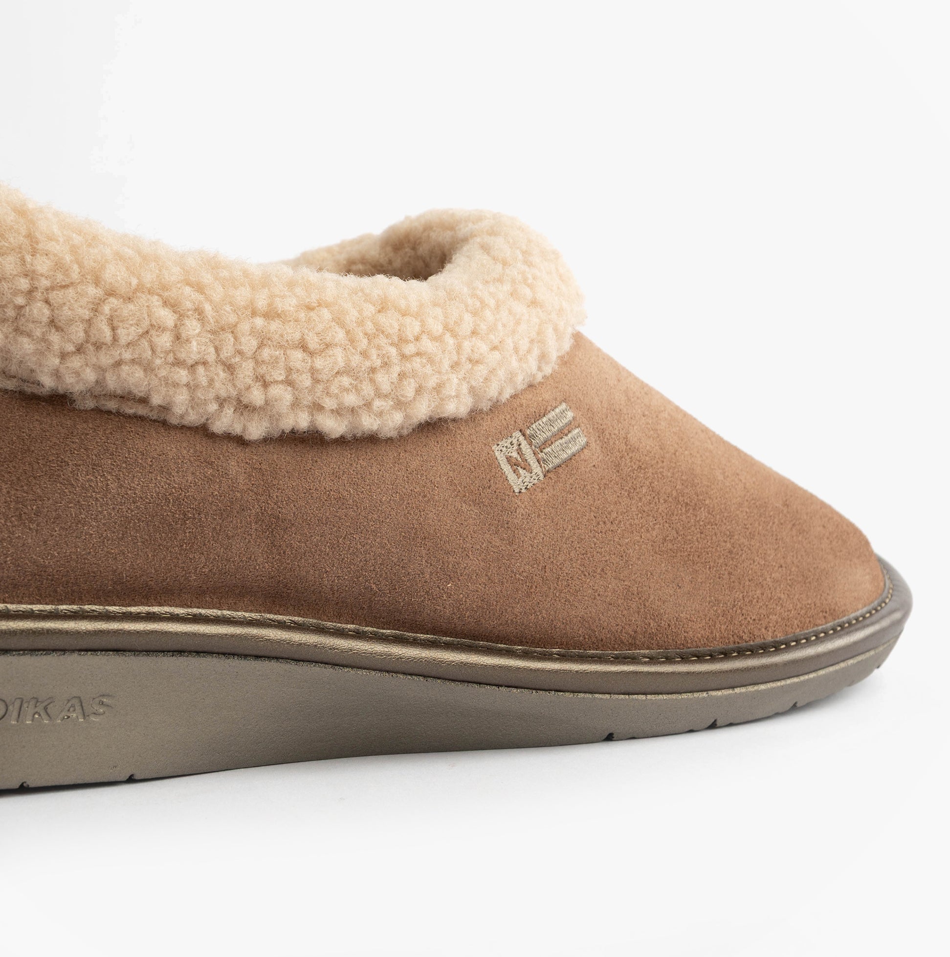 Nordikas 1754 Womens Full Fur Cuff Slippers Piedra