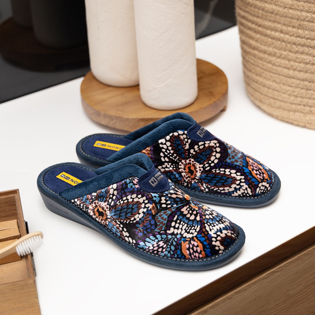 Nordikas EDEN AZUL Womens Mule Slippers Multi