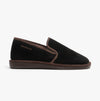 Nordikas 663 (AFELPADO) Mens Suede Full Slippers Black