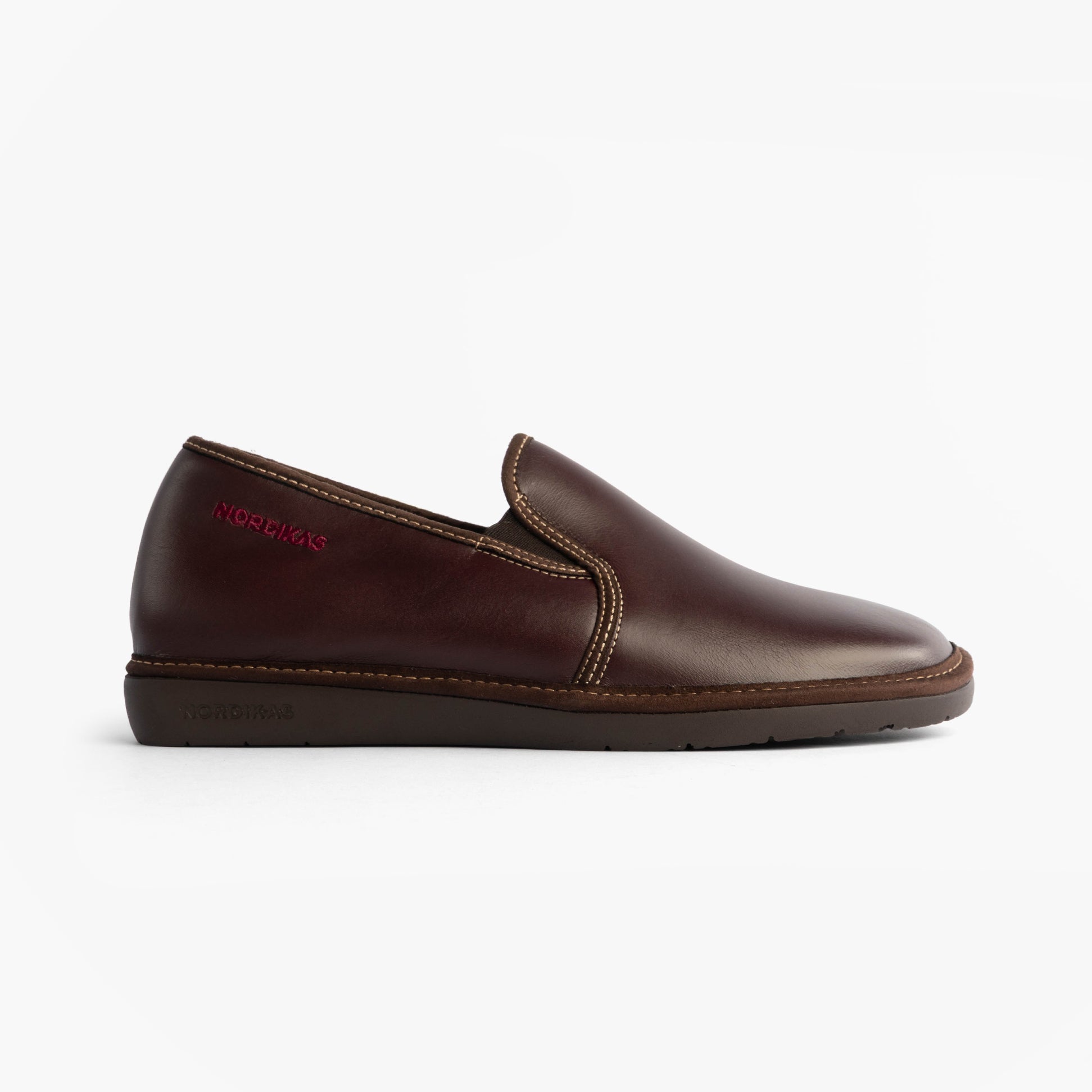 Nordikas Nordikas 663 DUBLIN Mens Full Slippers Burdeos Red