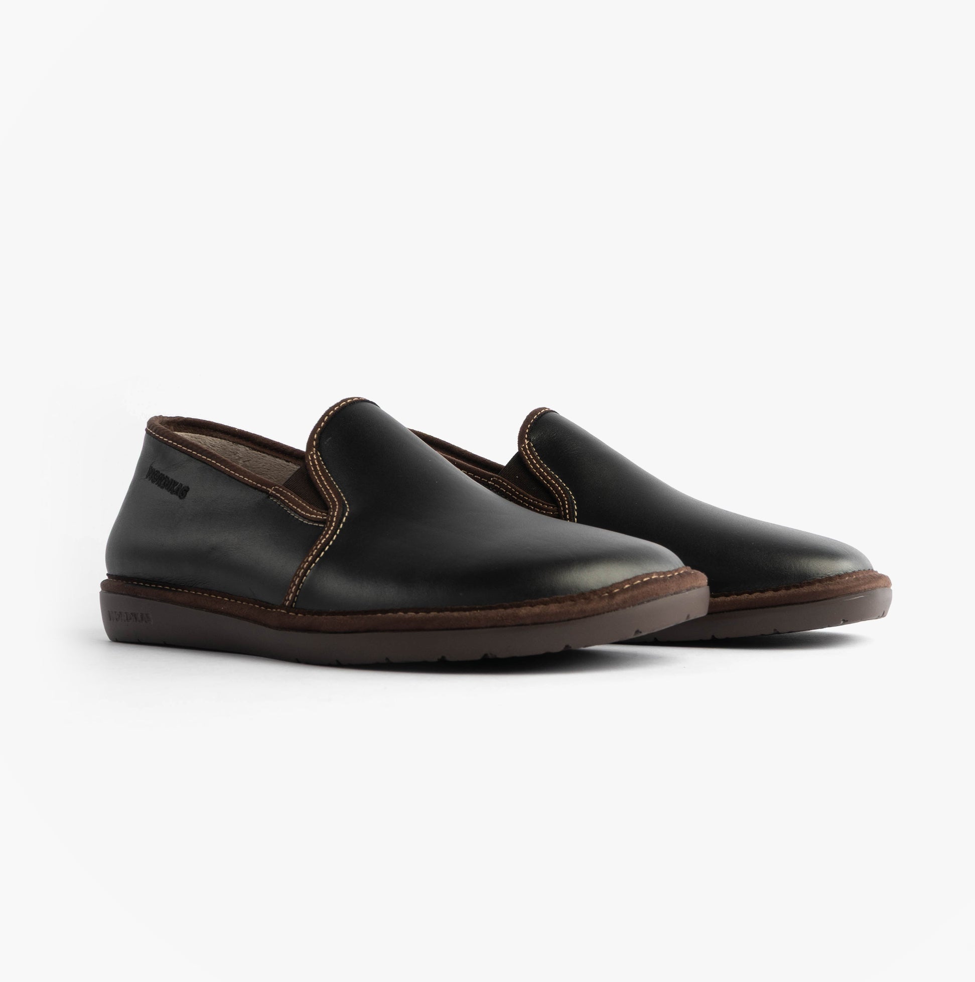 Nordikas Nordikas 663 DUBLIN Mens Full Slippers Black
