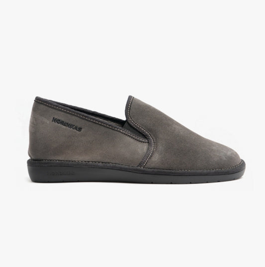 Nordikas 663 (AFELPADO) Mens Full Slippers Grey