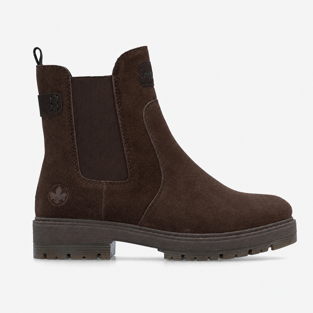 Rieker 75860 Womens Chelsea Boots Mocha/Nougat
