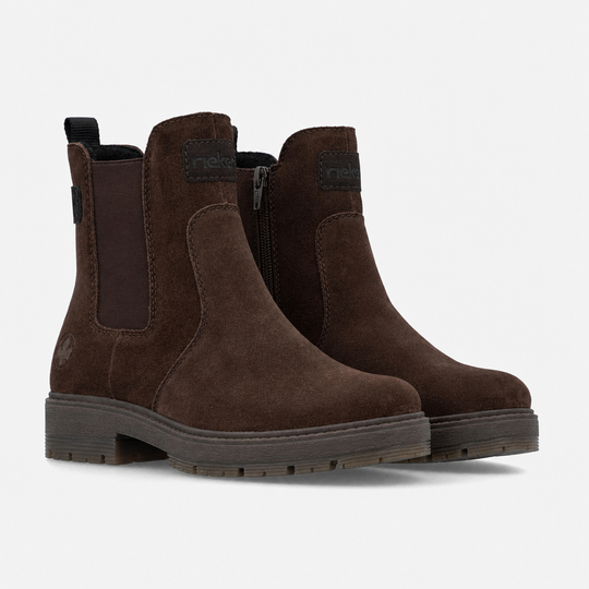 Rieker 75860 Womens Chelsea Boots Mocha/Nougat