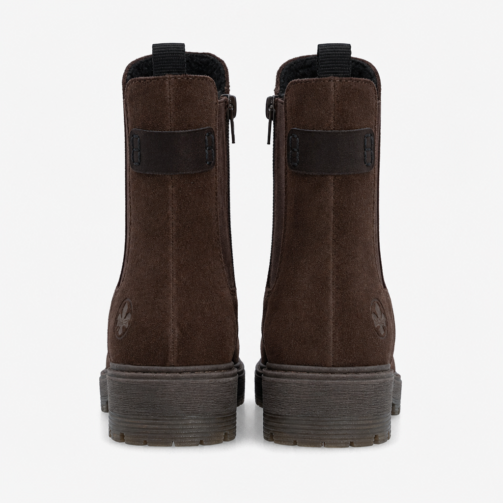 Rieker 75860 Womens Chelsea Boots Mocha/Nougat