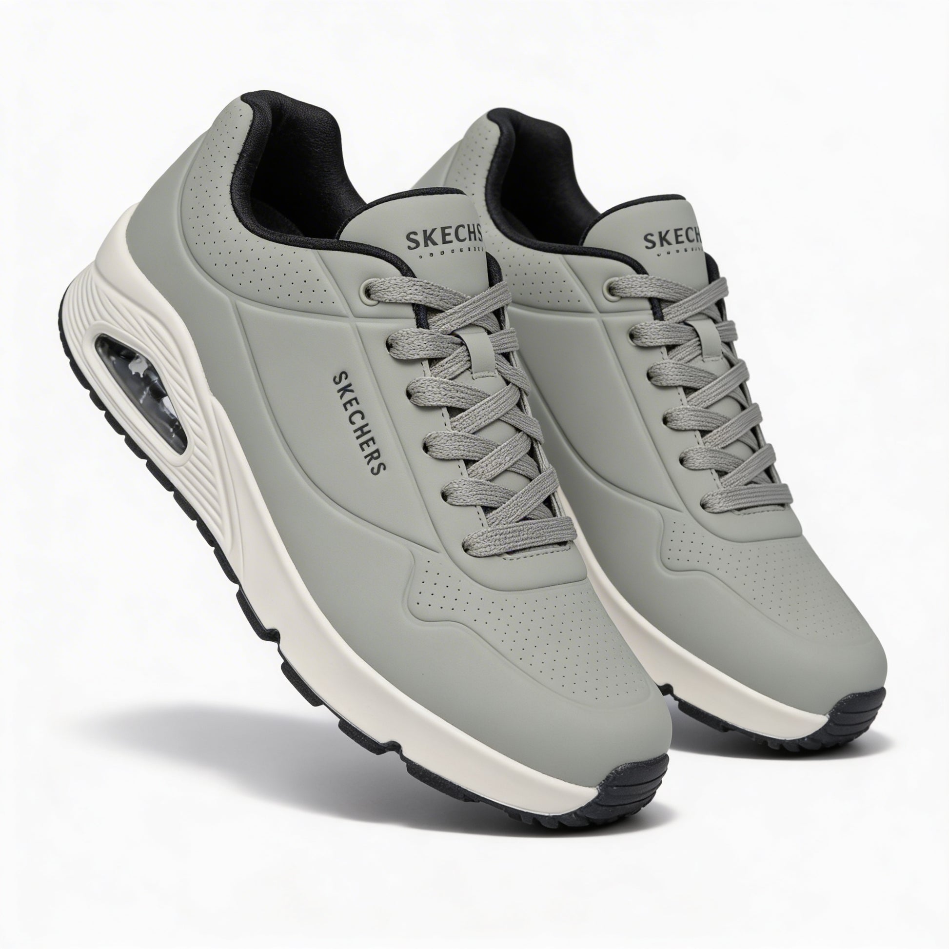 Skechers UNO - STAND ON AIR Mens Casual Trainers Olive Black