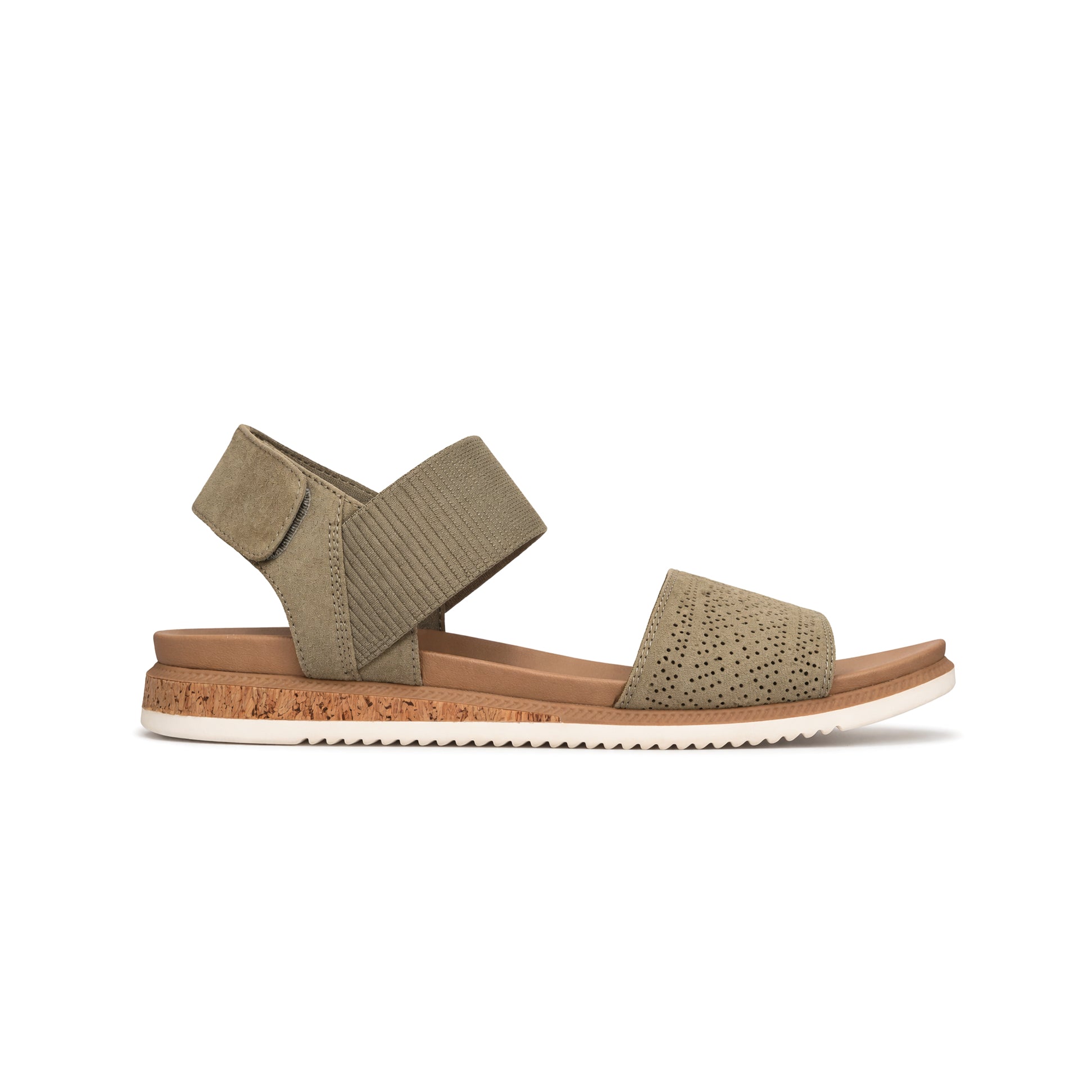 Skechers DESERT KISS LOW-TOP LOOK Womens Ankle Strap Sandals Olive