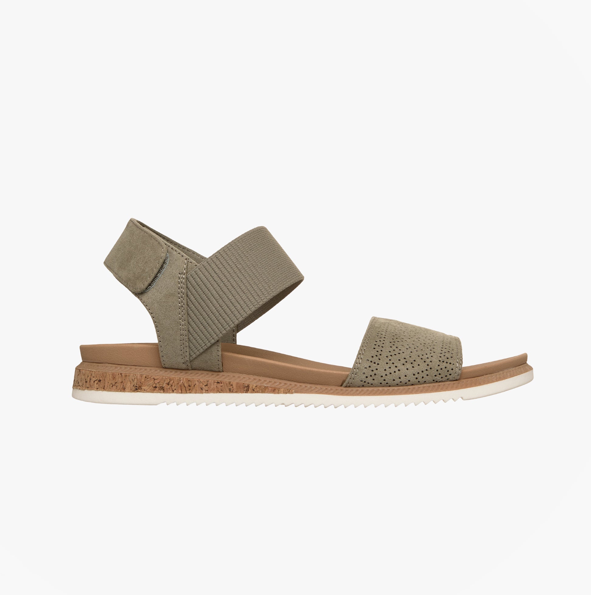 Skechers DESERT KISS LOW-TOP LOOK Womens Ankle Strap Sandals Olive