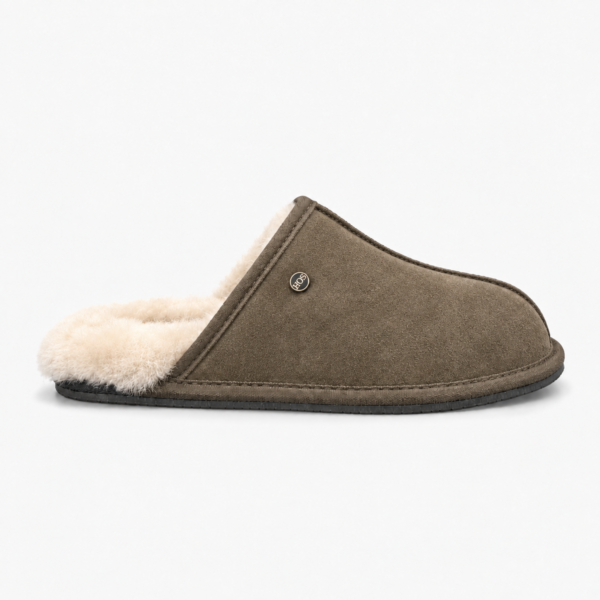 HOS Sheepskin EDWIN Mens Mules Olive