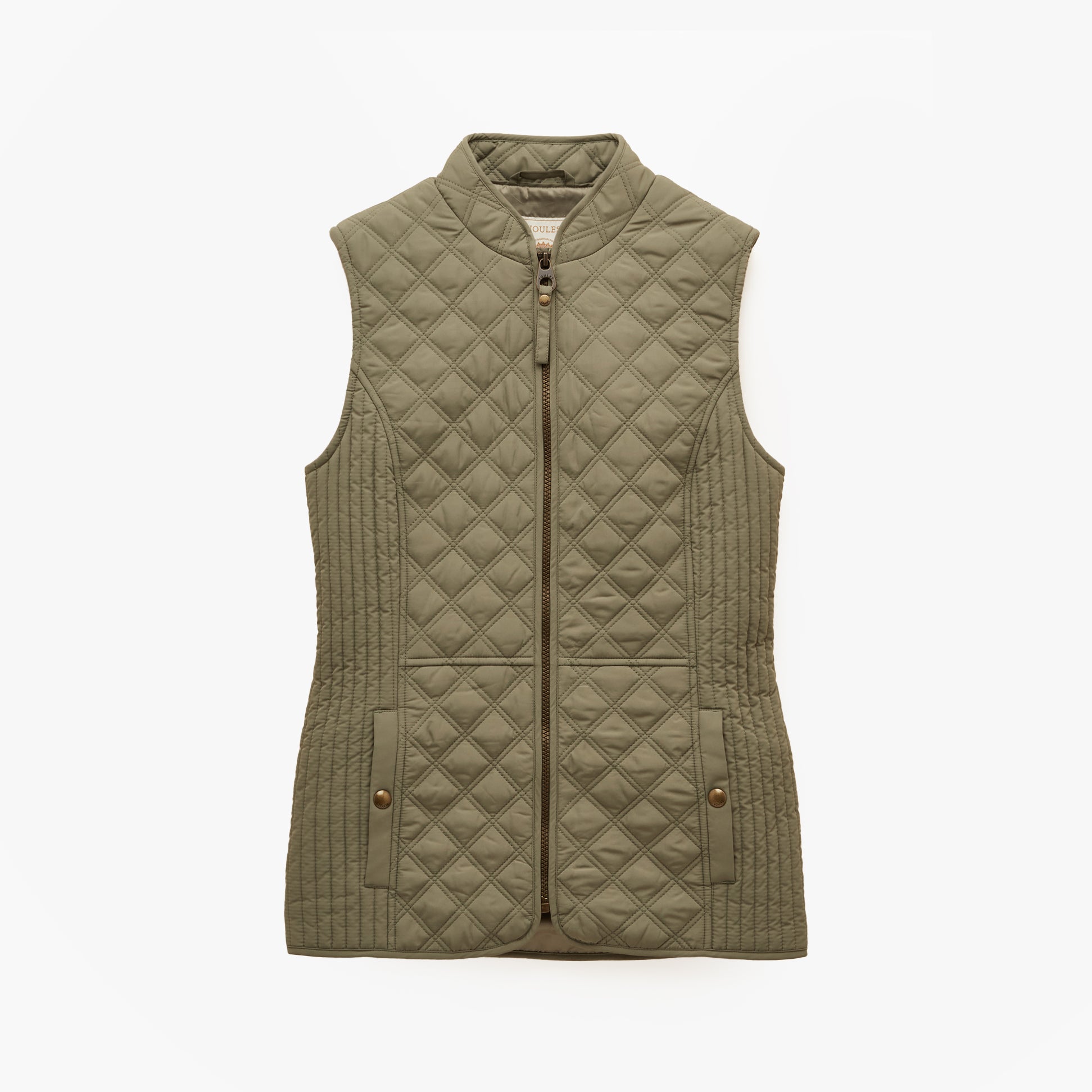 Joules MINX Womens Gilets Khaki Green