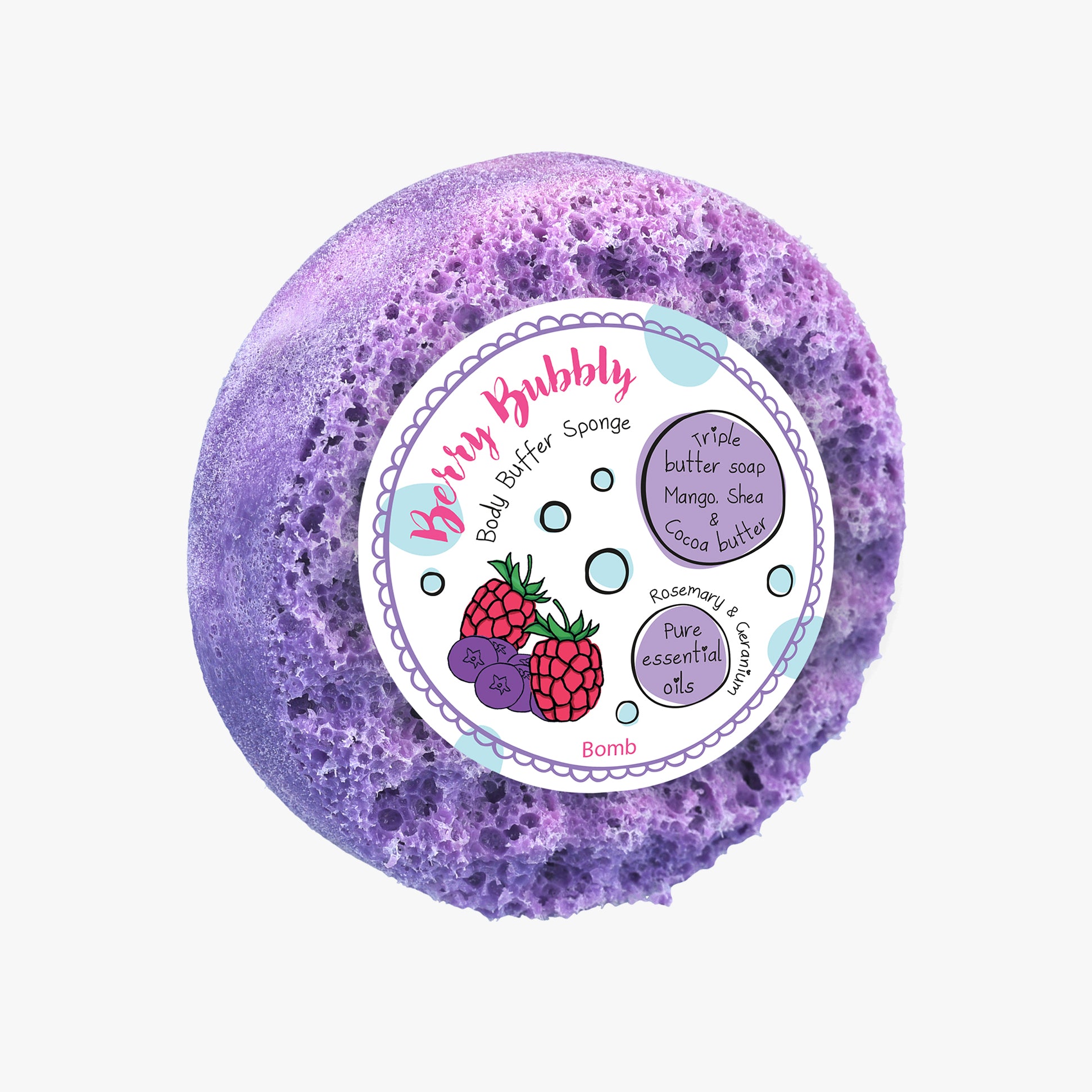 Bomb Cosmetics Berry Bubbly Bath Sponges & Loofahs n/a