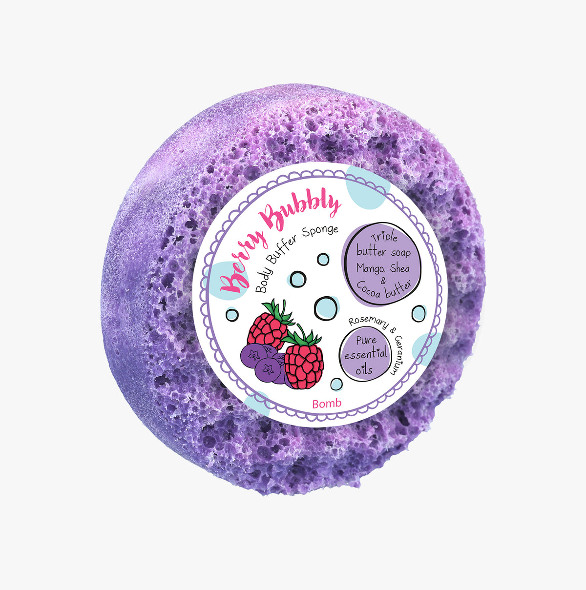 Bomb Cosmetics Berry Bubbly Bath Sponges & Loofahs n/a