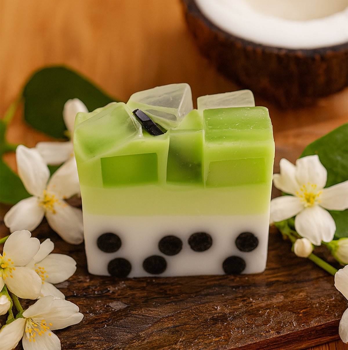 Bubble Tea Soap Slice