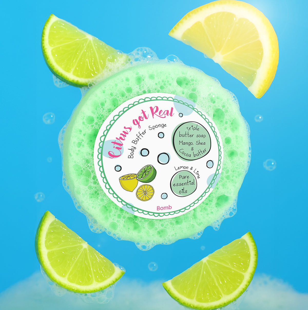 Bomb Cosmetics Citrus Got Real Bath Sponges & Loofahs n/a