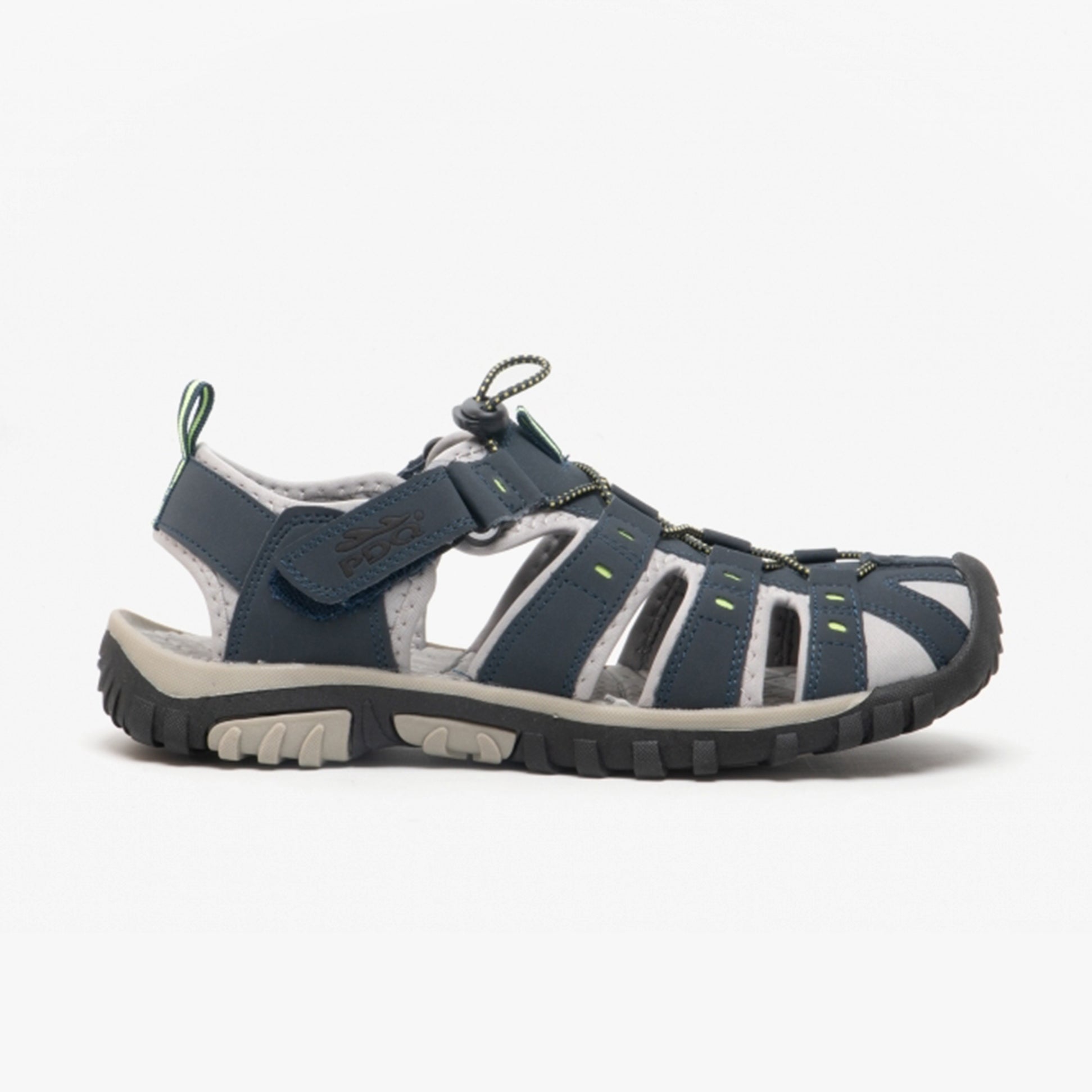 PDQ KEN Mens Sandals Navy Blue/Lime