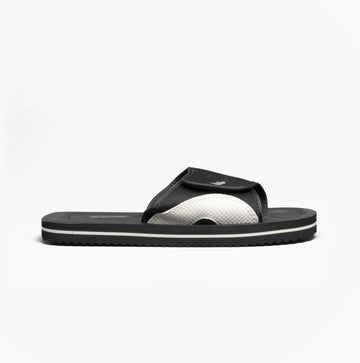 PDQ M275A Unisex Touch Fasten Strap Beach Sliders Black