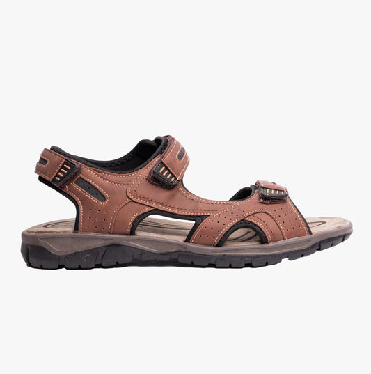 PDQ SAHARA Mens Sandals Brown