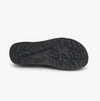 PDQ Black PU 3 Touch Fastening Adjustable Sports Sandal