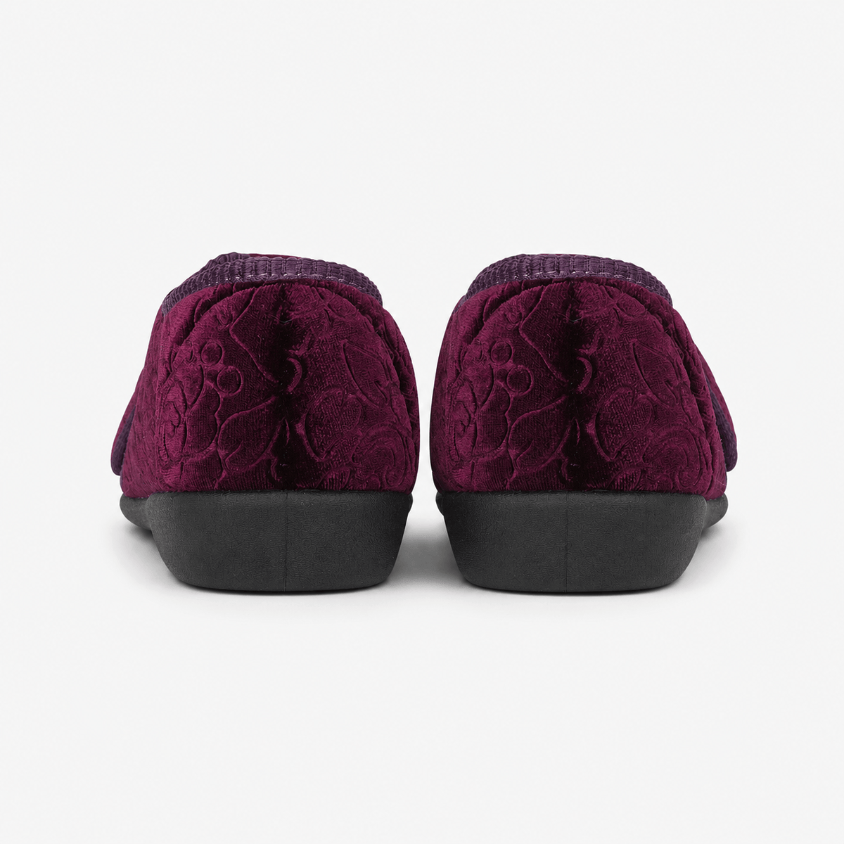 Jo & Joe DOREEN Womens Touch Fasten Slippers Purple