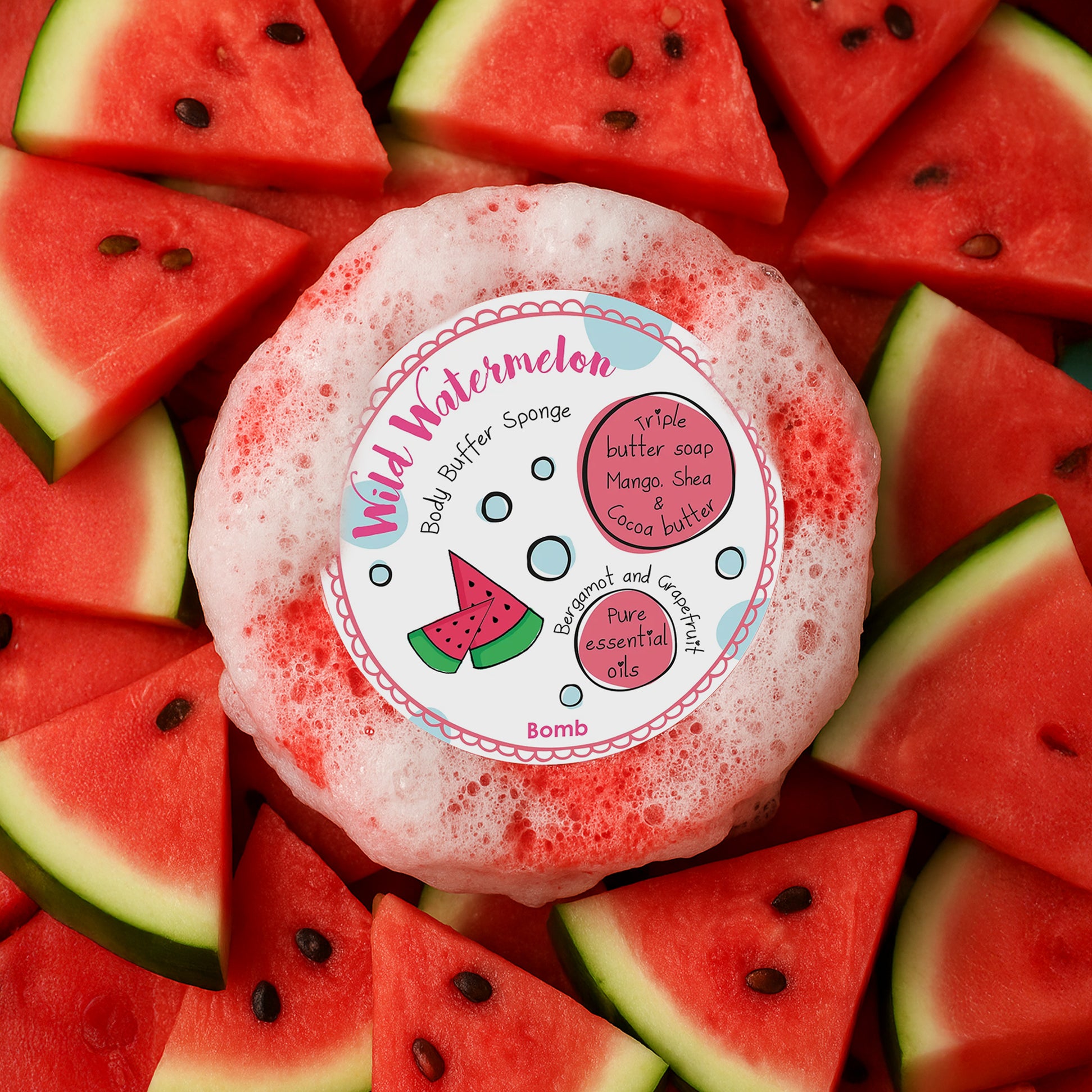Bomb Cosmetics Wild Watermelon Bath Sponges & Loofahs