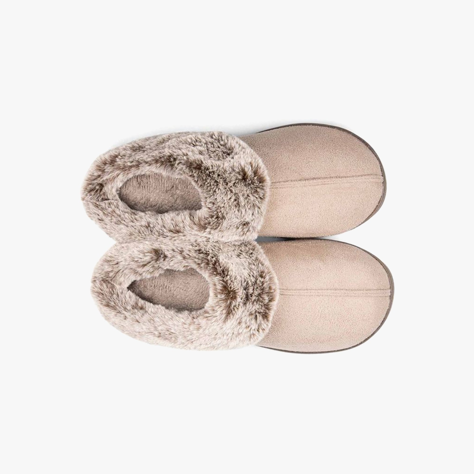 Padders FLORRIE Womens (EE Fit) Mule Slippers Taupe Combi
