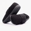 Padders OLIVER Mens Touch Fasten Full Slippers Black