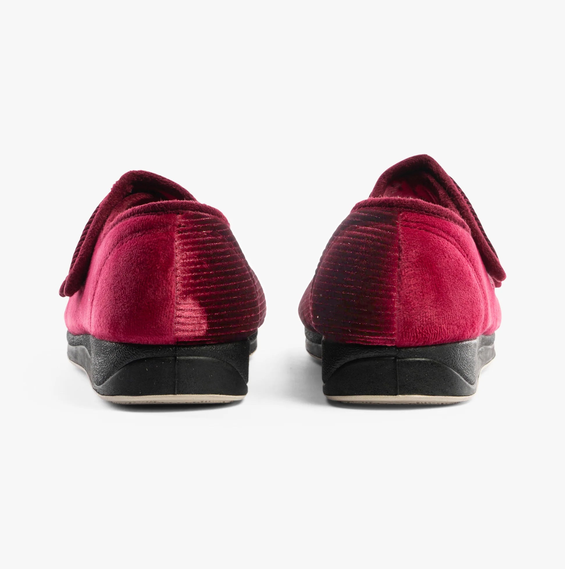 Padders LYDIA X Womens (6E Fit) Touch Fasten Slippers Winter Red