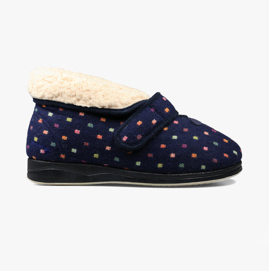 Padders BESS Womens Slippers Navy