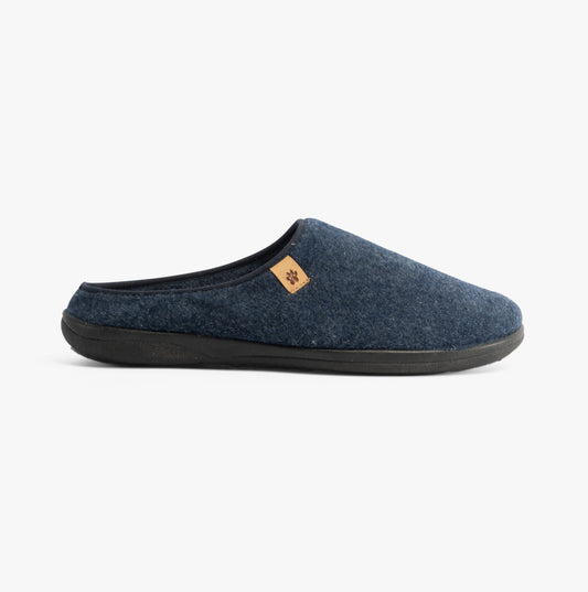 Padders FELIX Mens Slippers Blue Felt