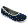 Padders BALLERINA Womens Full Slippers Navy Combi