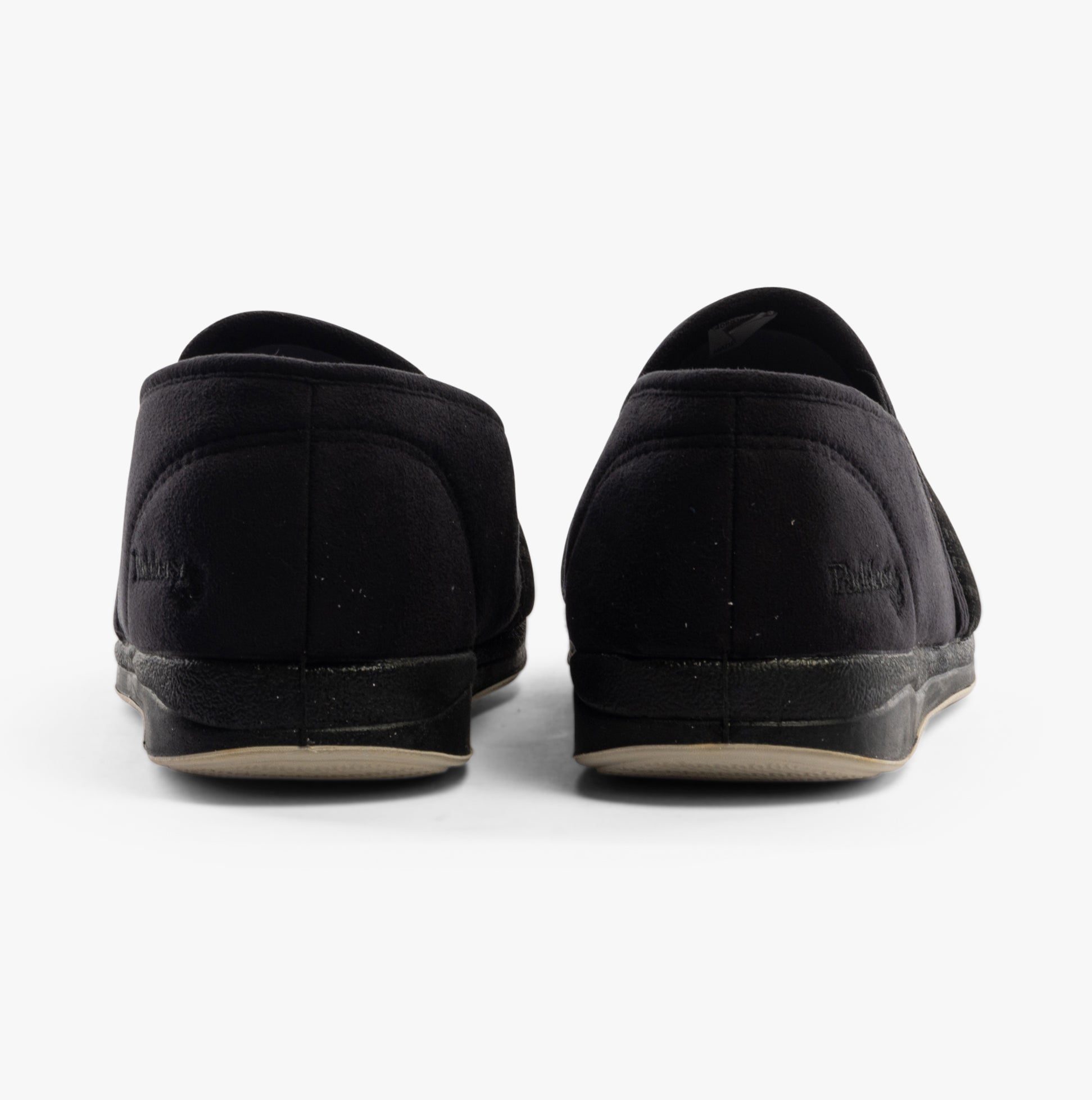 Padders ALBERT Mens Moccasin Slippers Black Check
